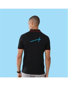 Greys&Blues Jacq Polo T-Shirt-Black with Red SH